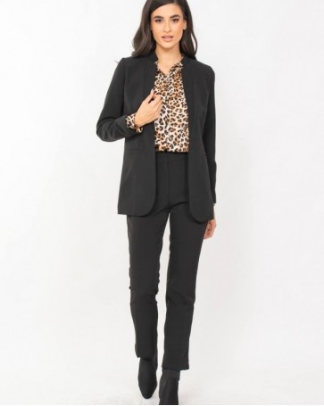 Σακάκι κουστουμιού blazer Donna Martha Μαύρο